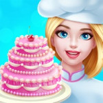 Cute Doll Cooking Cakes